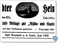 1952 Heimatblatt